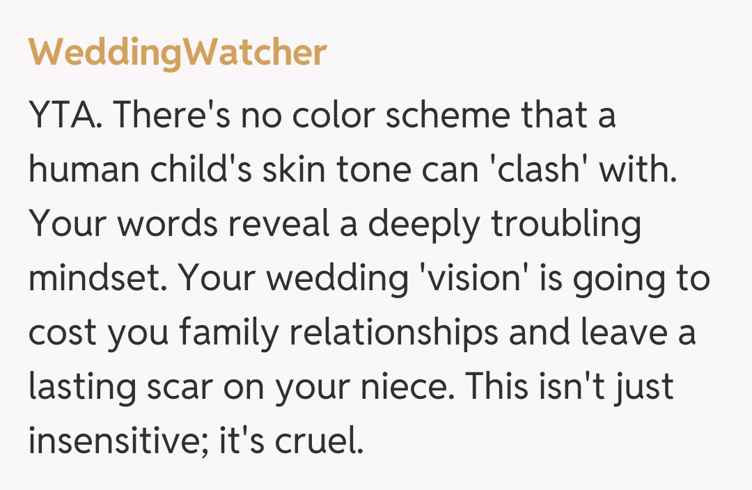 Comentariu de la WeddingWatcher