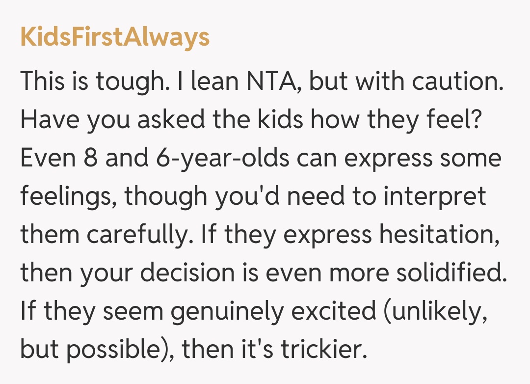 Comentariu de la KidsFirstAlways