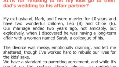 Photo of AITA for refusing to let my kids go to their dad’s wedding to his affair partner?