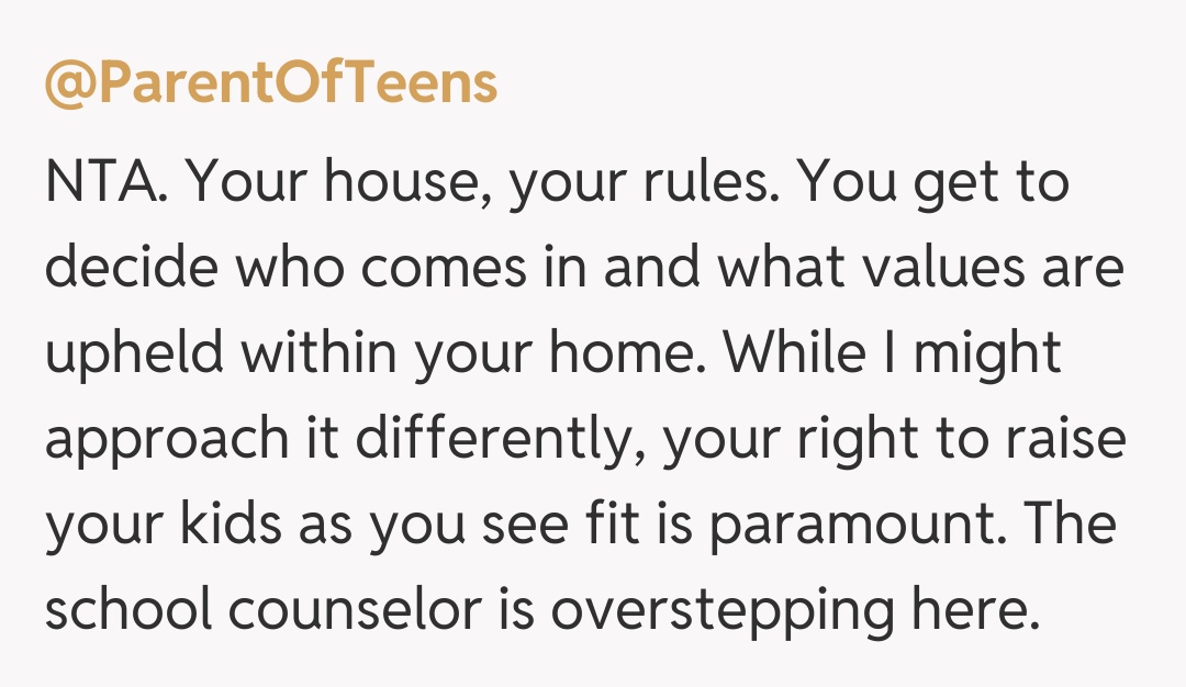 Comentariu de la @ParentOfTeens