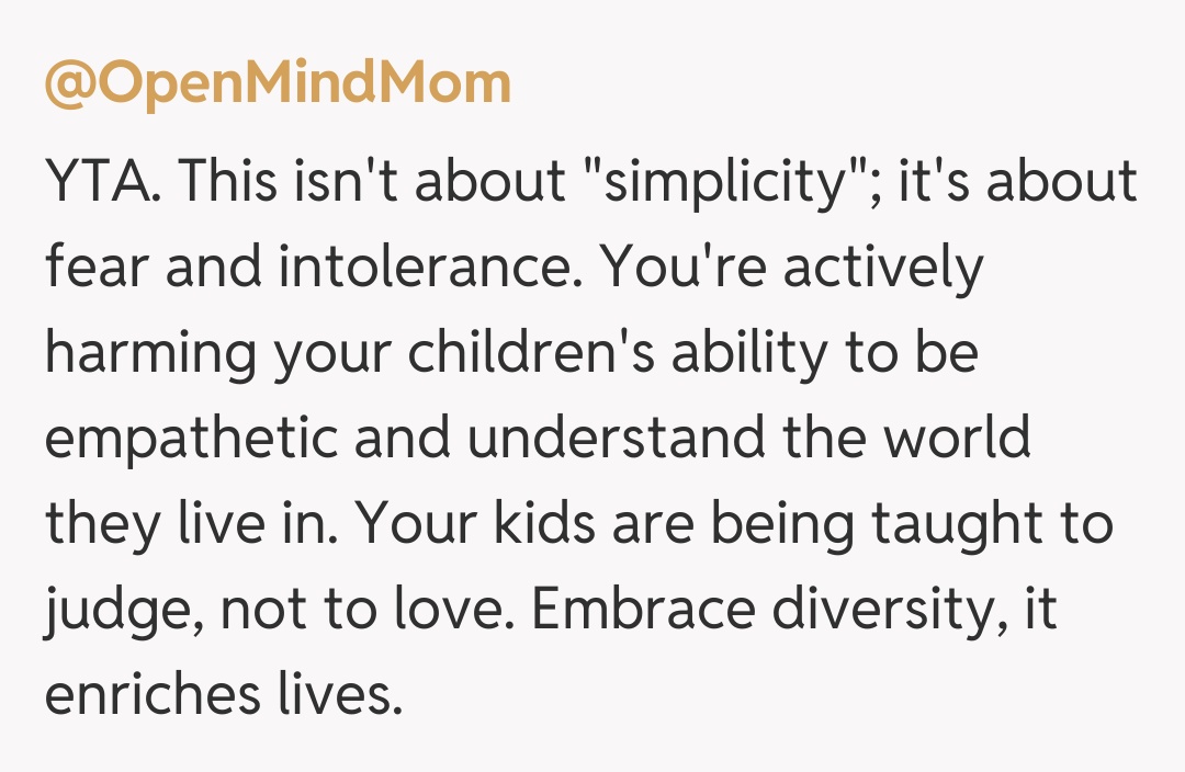 Comentariu de la @OpenMindMom