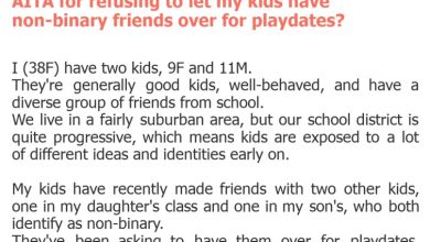 Photo of AITA for refusing to let my kids have non-binary friends over for playdates?