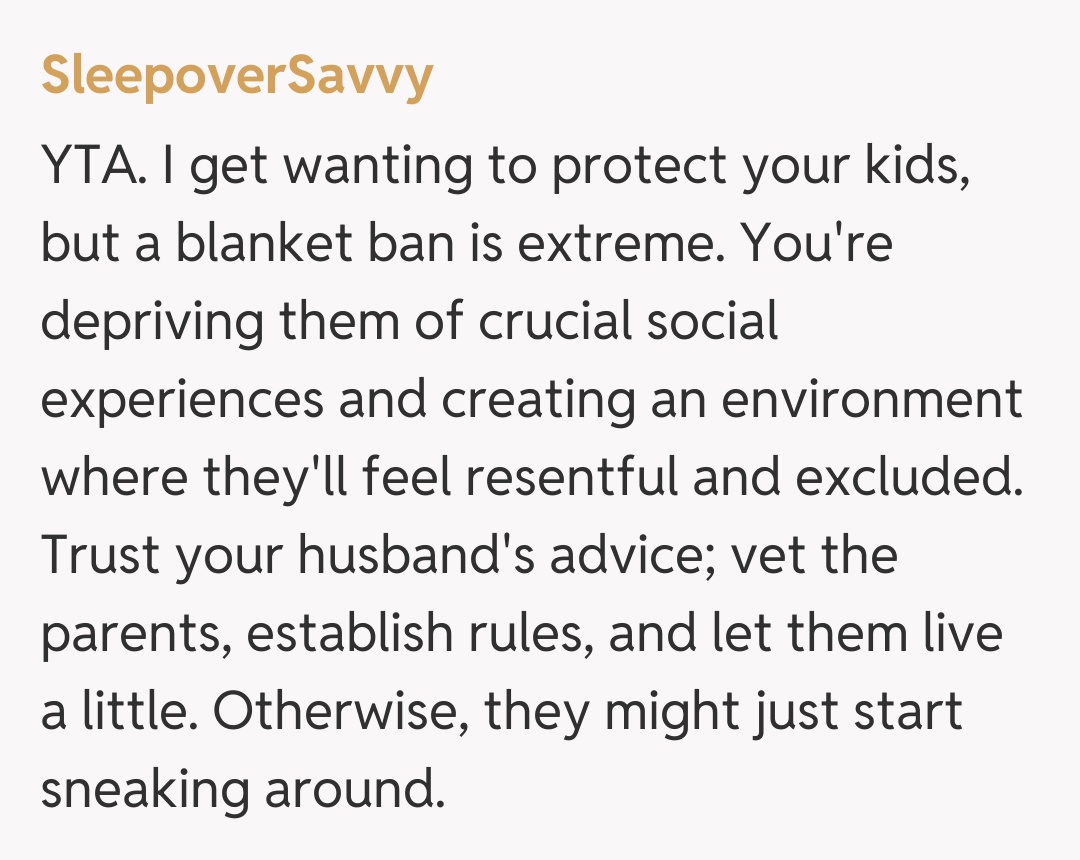 Comentariu de la SleepoverSavvy