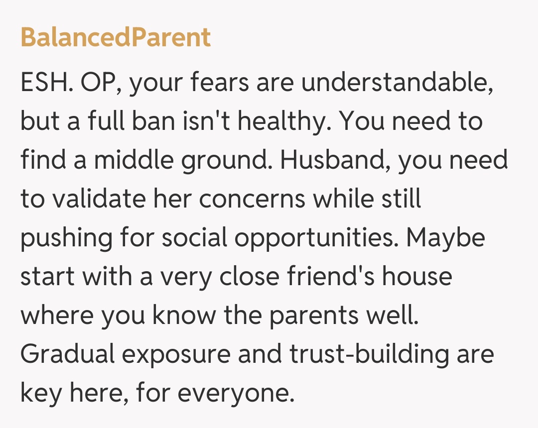 Comentariu de la BalancedParent