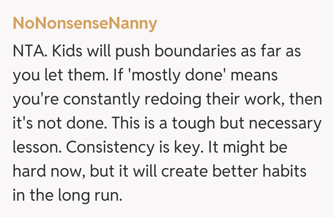 Comentariu de la NoNonsenseNanny