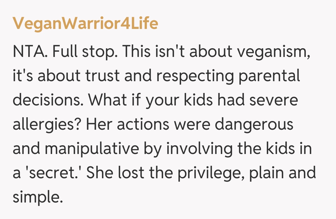Comentariu de la VeganWarrior4Life