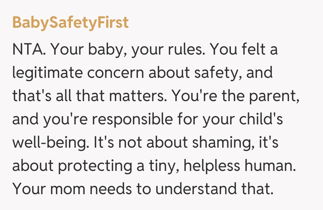 Comentariu de la BabySafetyFirst
