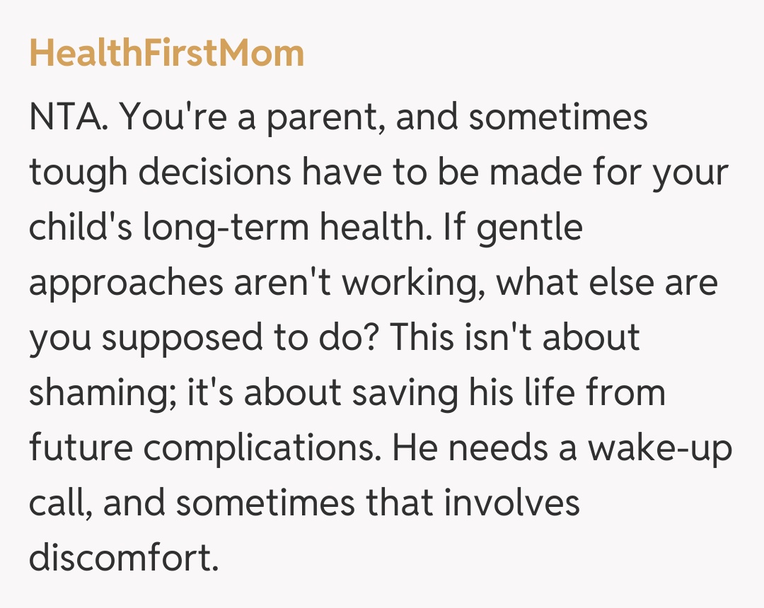 Comentariu de la HealthFirstMom