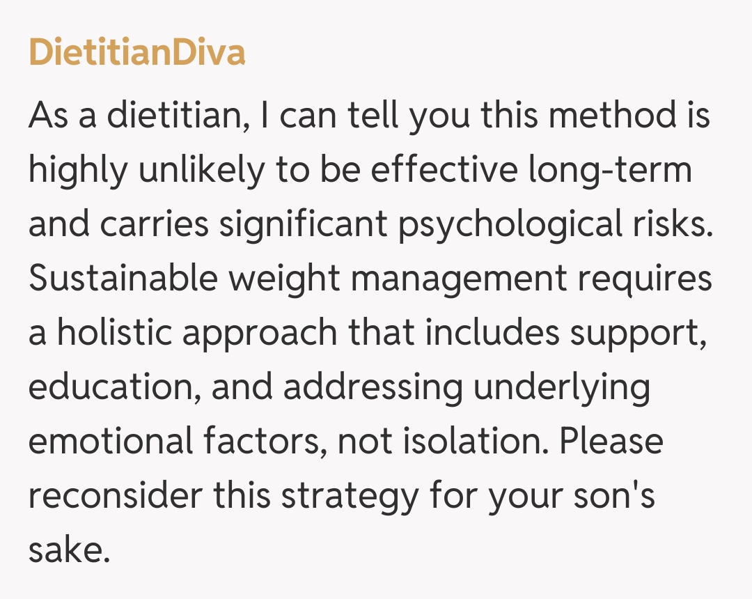 Comentariu de la DietitianDiva