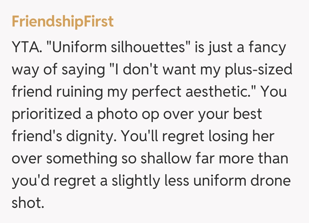 Comentariu de la FriendshipFirst