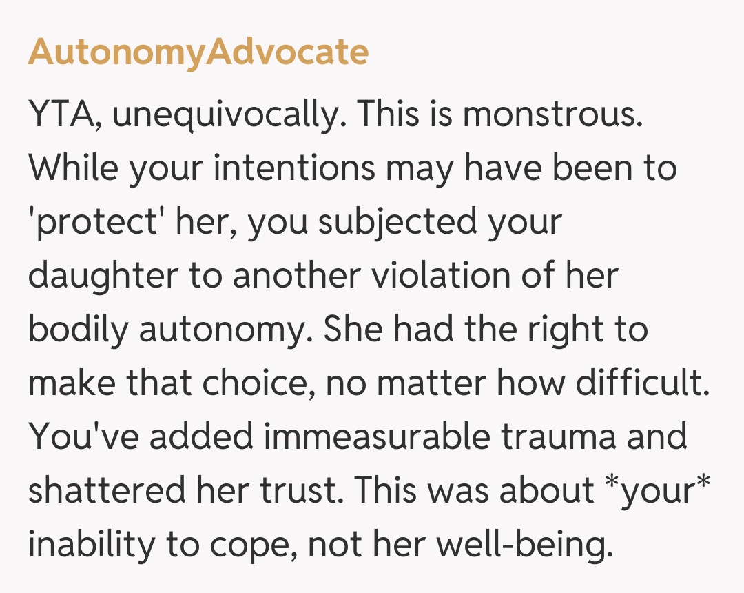 Comentariu de la AutonomyAdvocate