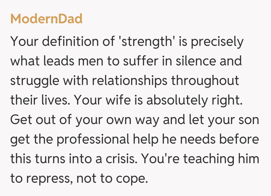 Comentariu de la ModernDad