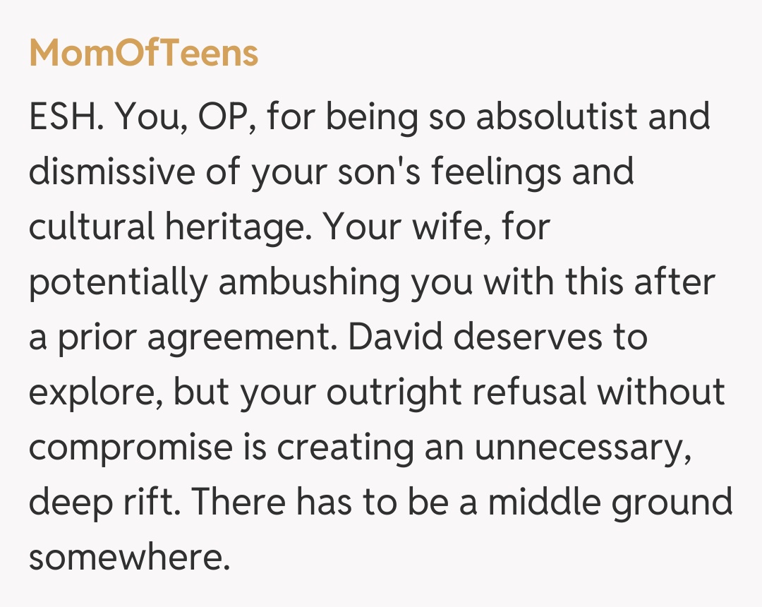 Comentariu de la MomOfTeens