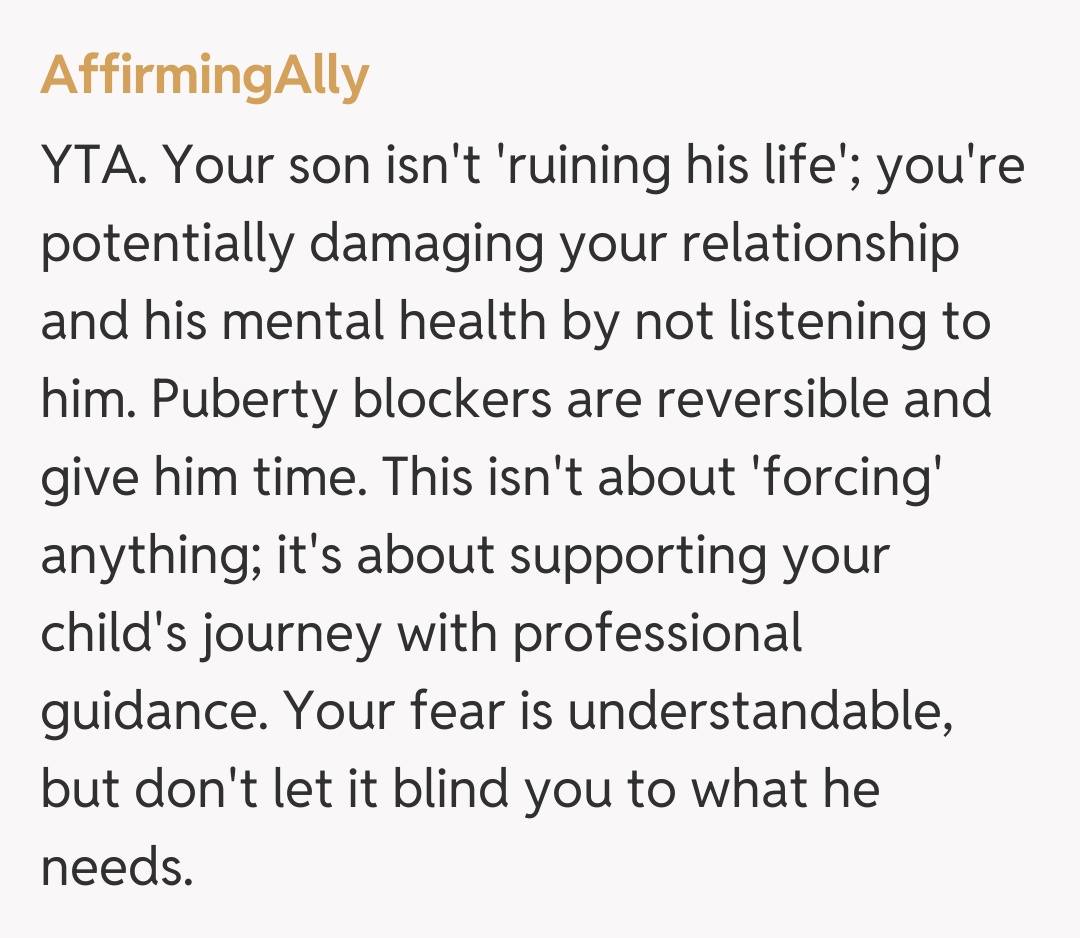 Comentariu de la AffirmingAlly