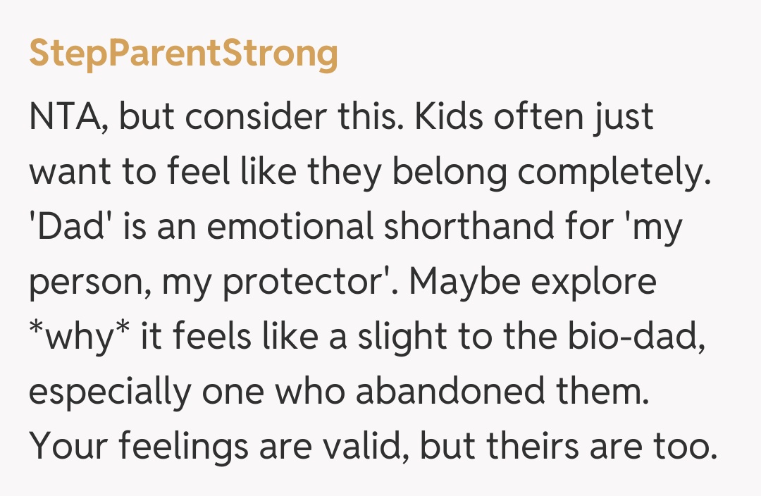 Comentariu de la StepParentStrong