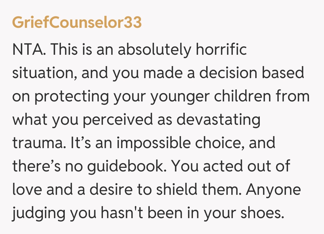 Comentariu de la GriefCounselor33