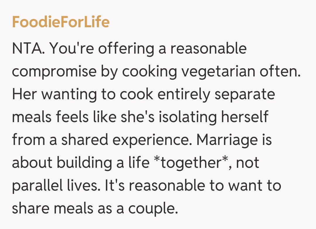 Comentariu de la FoodieForLife
