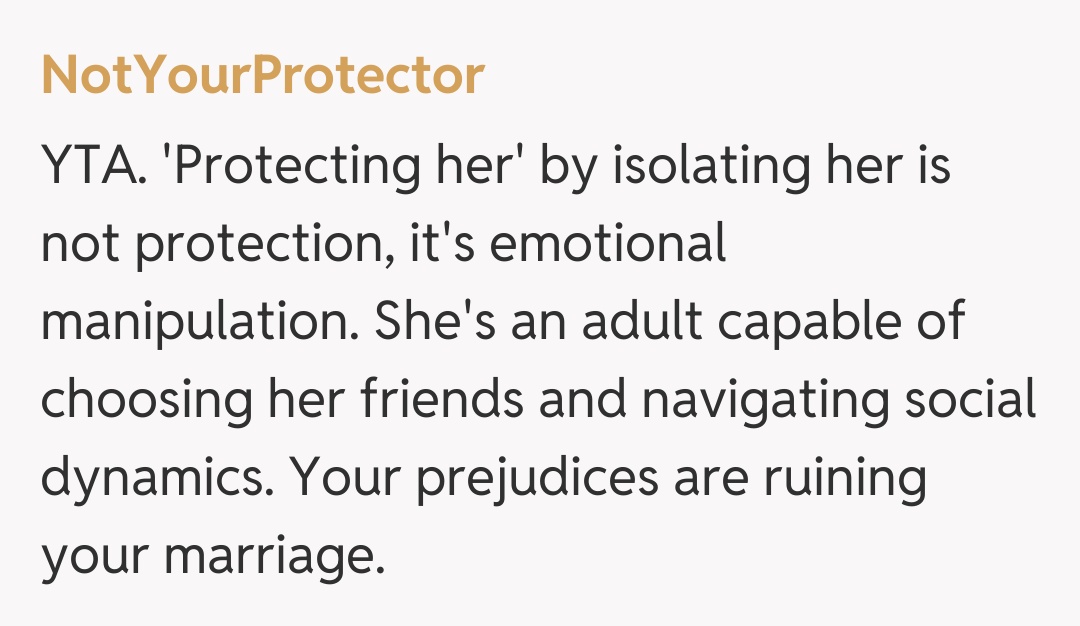 Comentariu de la NotYourProtector