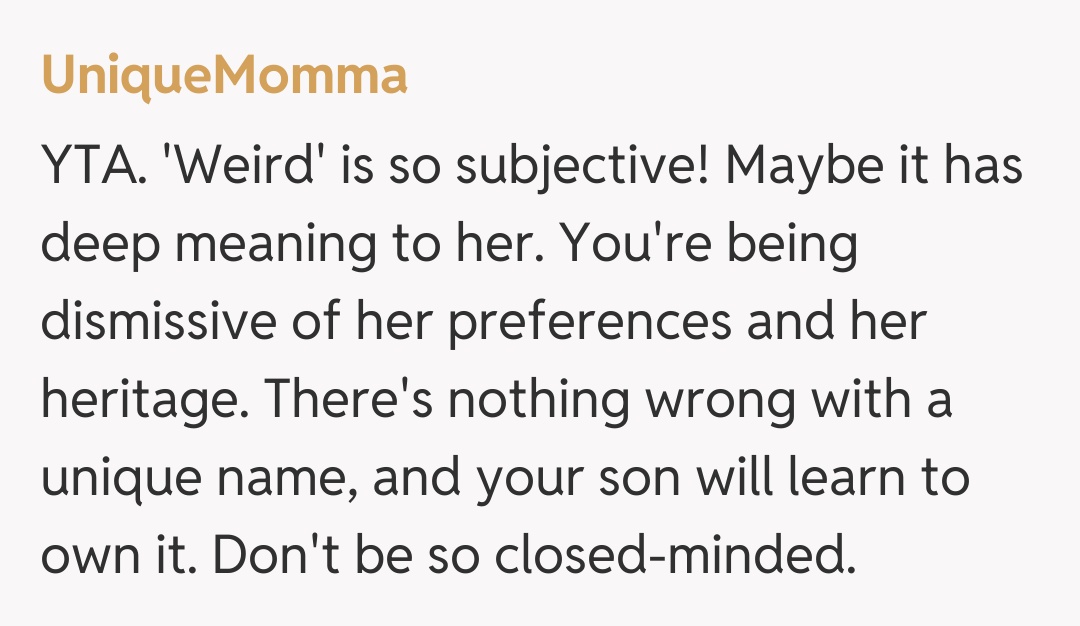 Comentariu de la UniqueMomma