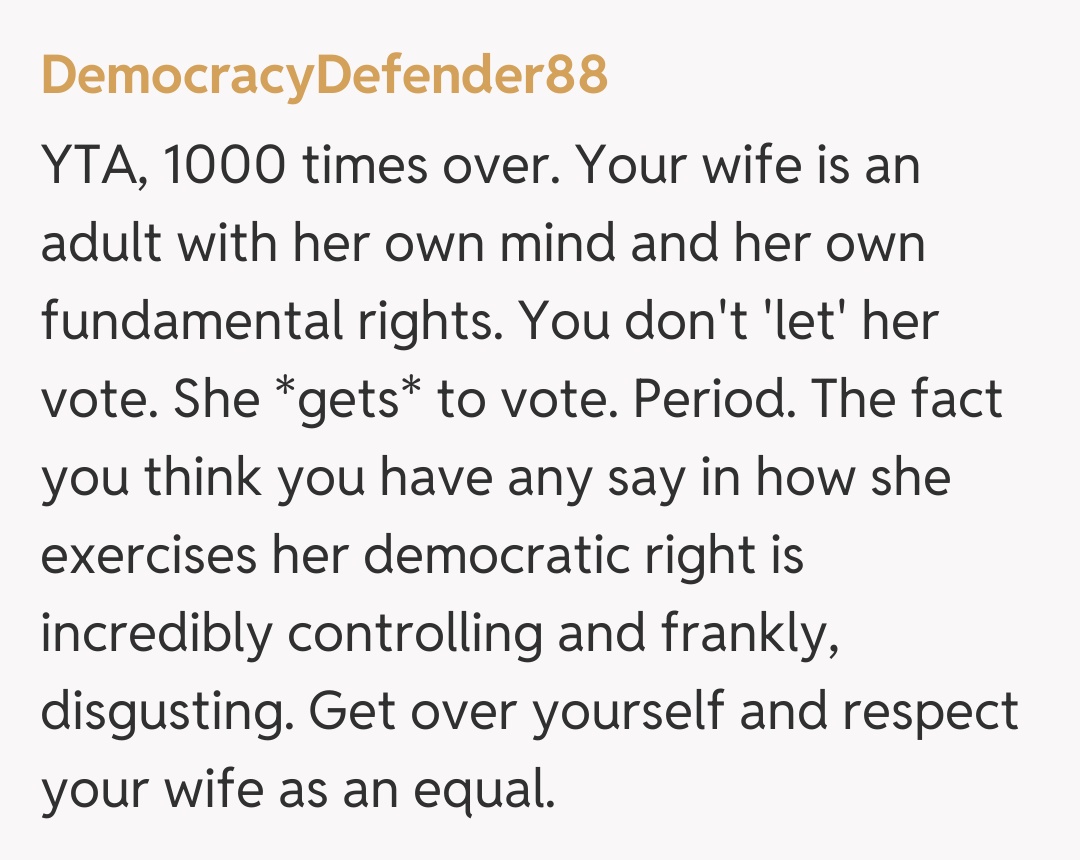 Comentariu de la DemocracyDefender88