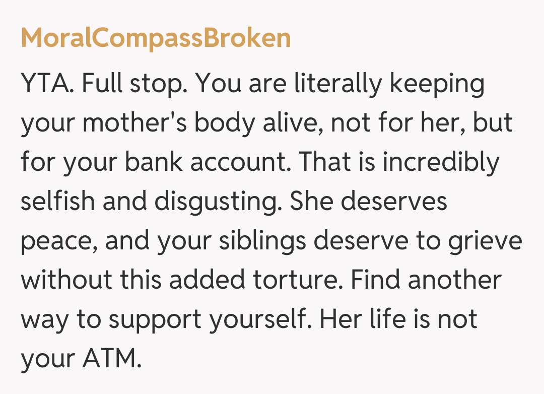 Comentariu de la MoralCompassBroken