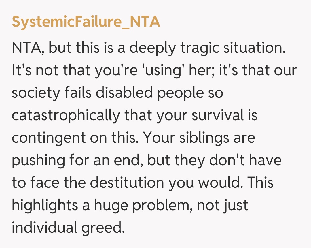 Comentariu de la SystemicFailure_NTA