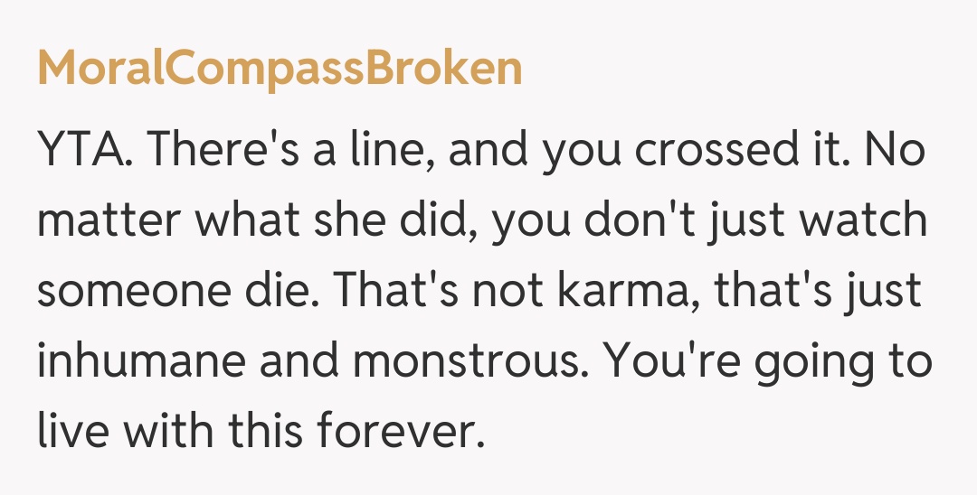 Comentariu de la MoralCompassBroken