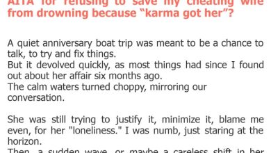 Photo of AITA for refusing to save my cheating wife from drowning because “karma got her”?