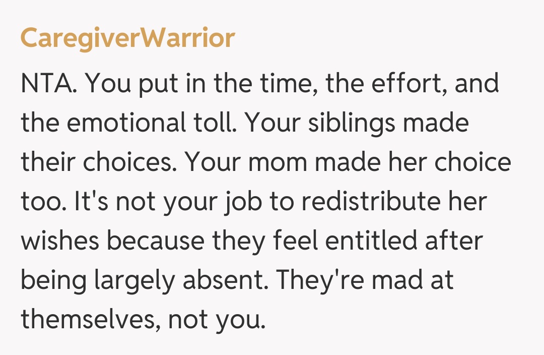 Comentariu de la CaregiverWarrior