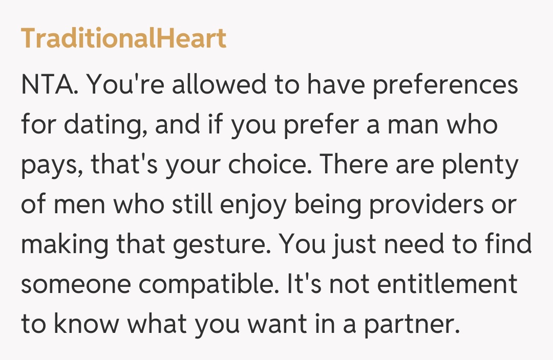 Comentariu de la TraditionalHeart