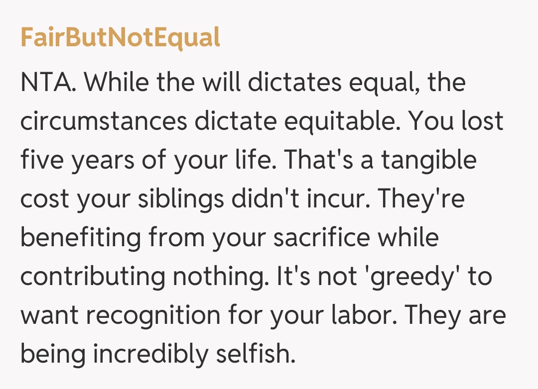 Comentariu de la FairButNotEqual