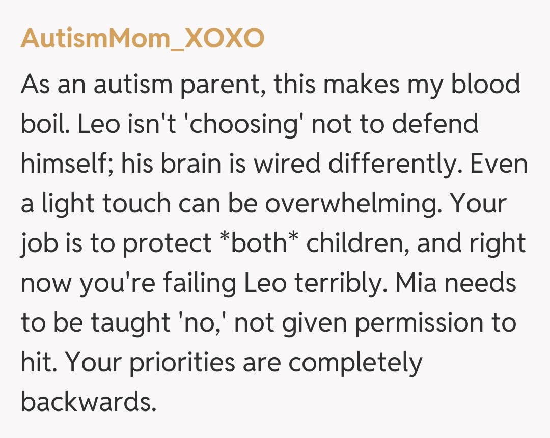 Comentariu de la AutismMom_XOXO