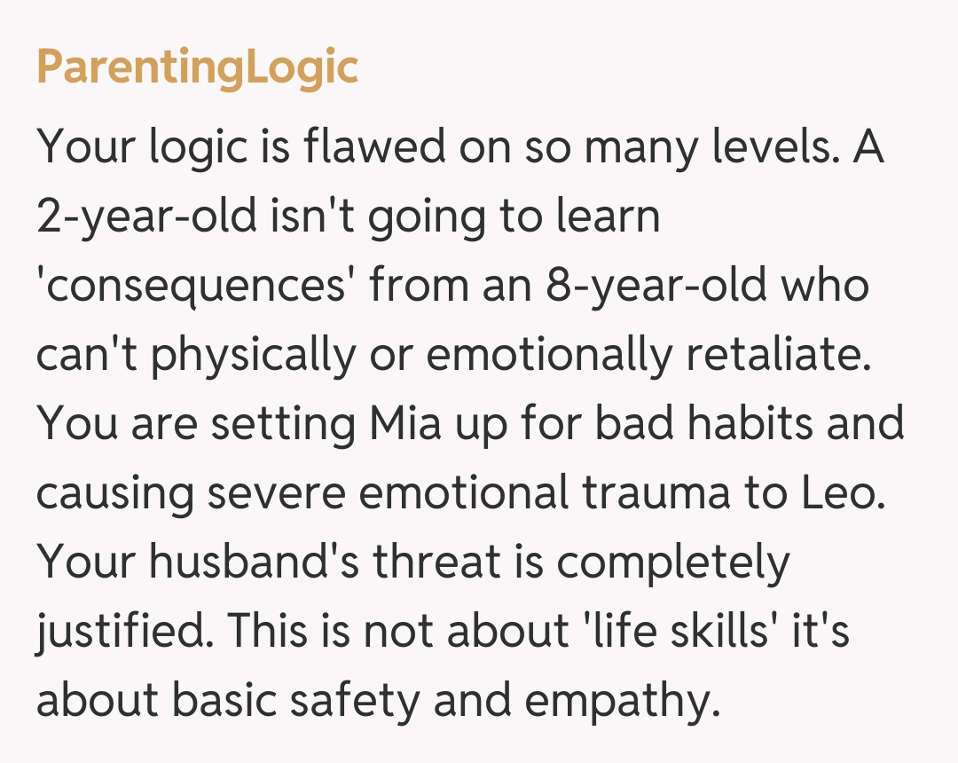 Comentariu de la ParentingLogic