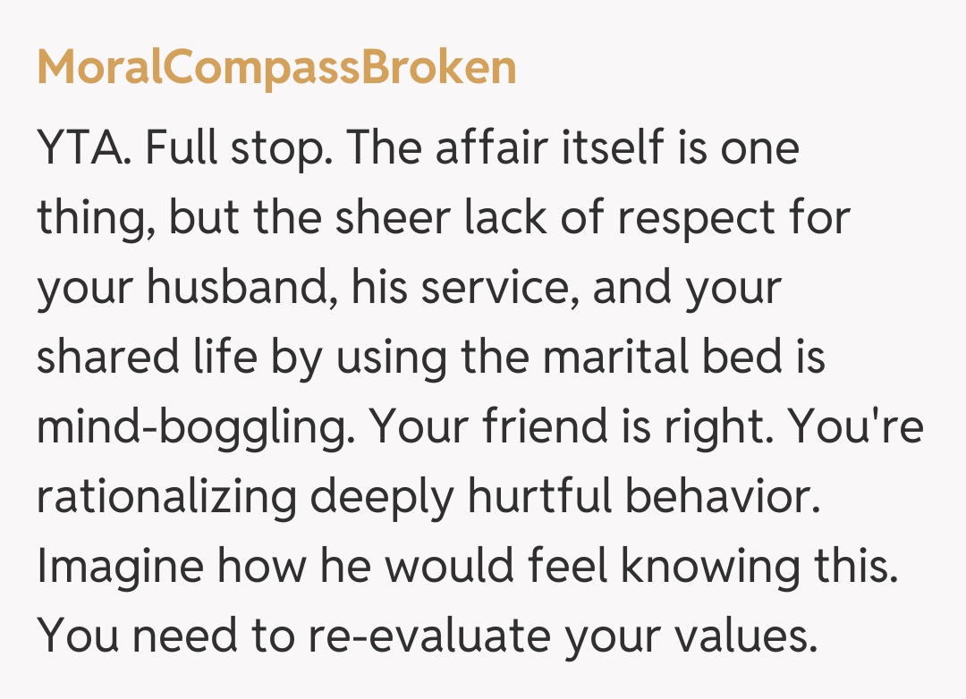 Comentariu de la MoralCompassBroken