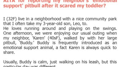 Photo of AITA for reporting my neighbor’s ’emotional support’ pitbull after it scared my toddler?