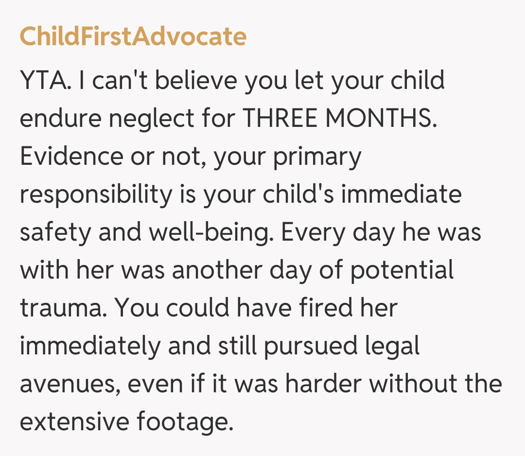 Comentariu de la ChildFirstAdvocate