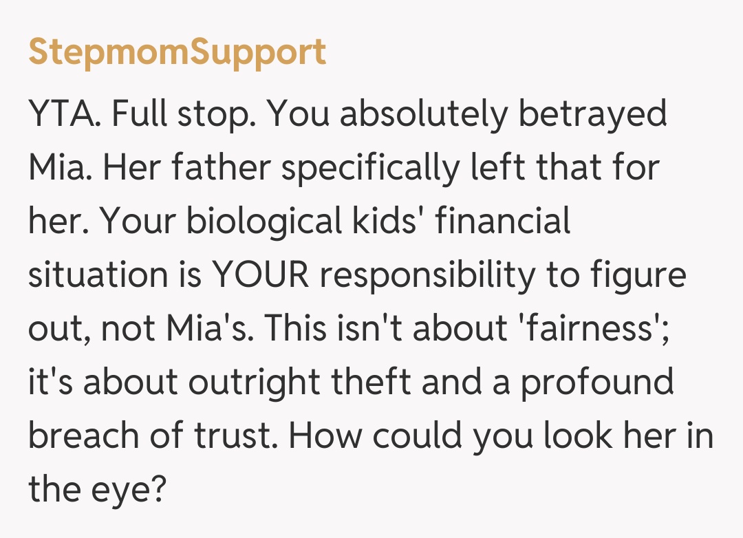 Comentariu de la StepmomSupport