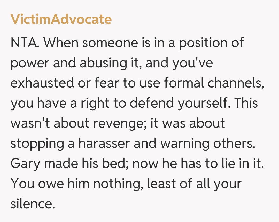 Comentariu de la VictimAdvocate