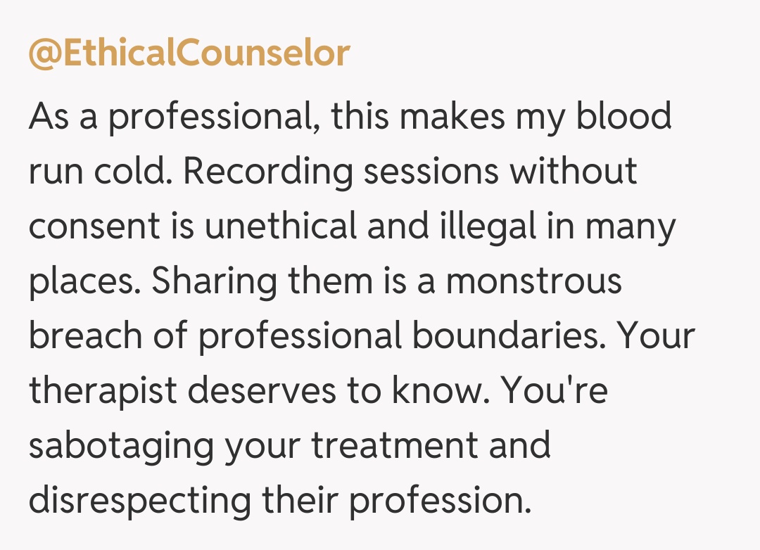 Comentariu de la @EthicalCounselor