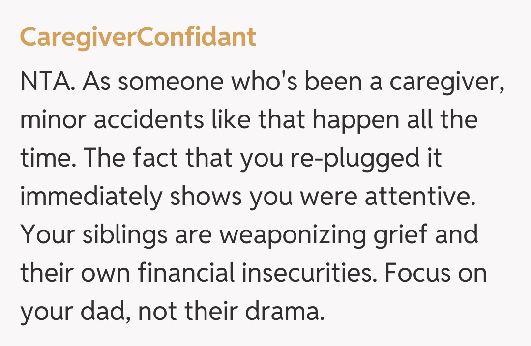 Comentariu de la CaregiverConfidant