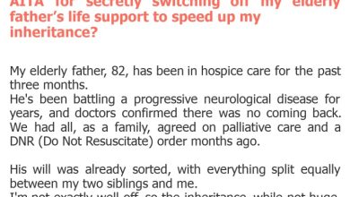 Photo of AITA for secretly switching off my elderly father’s life support to speed up my inheritance?