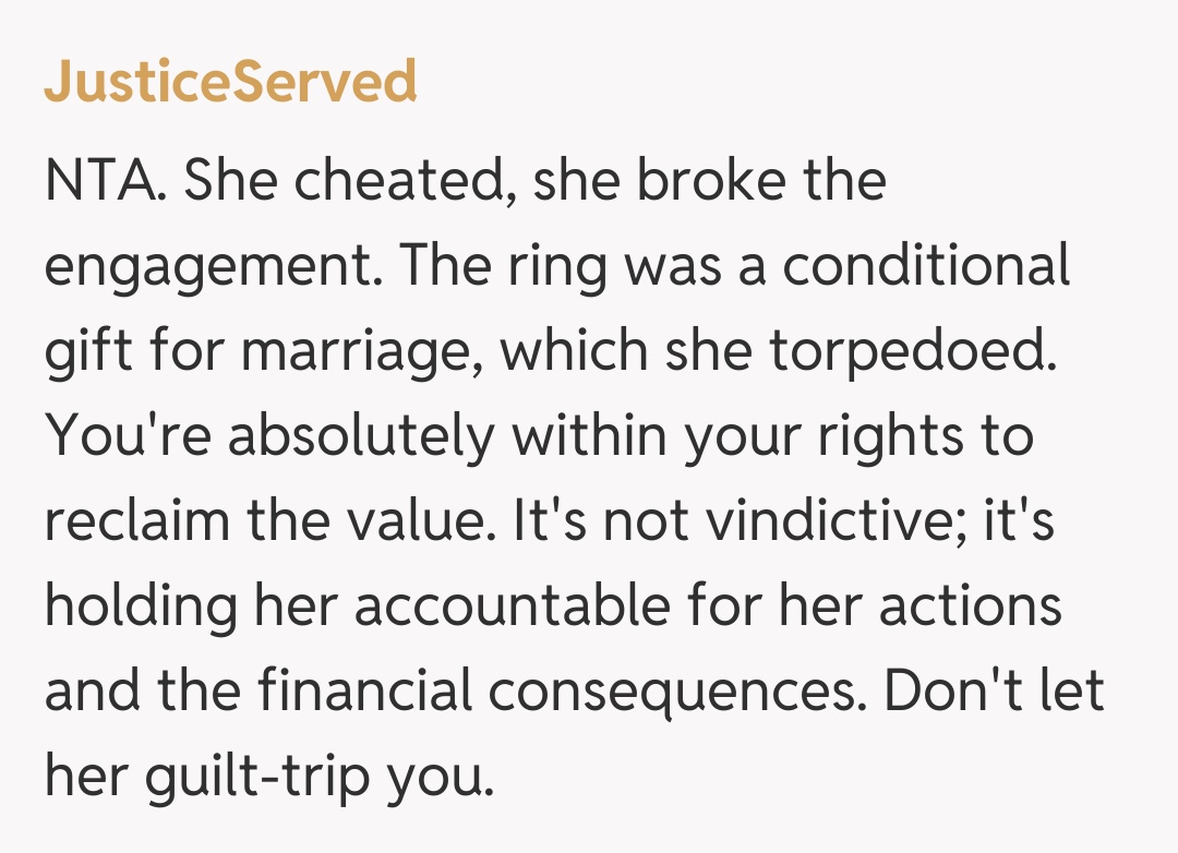 Comentariu de la JusticeServed