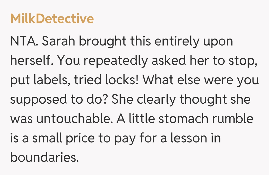 Comentariu de la MilkDetective