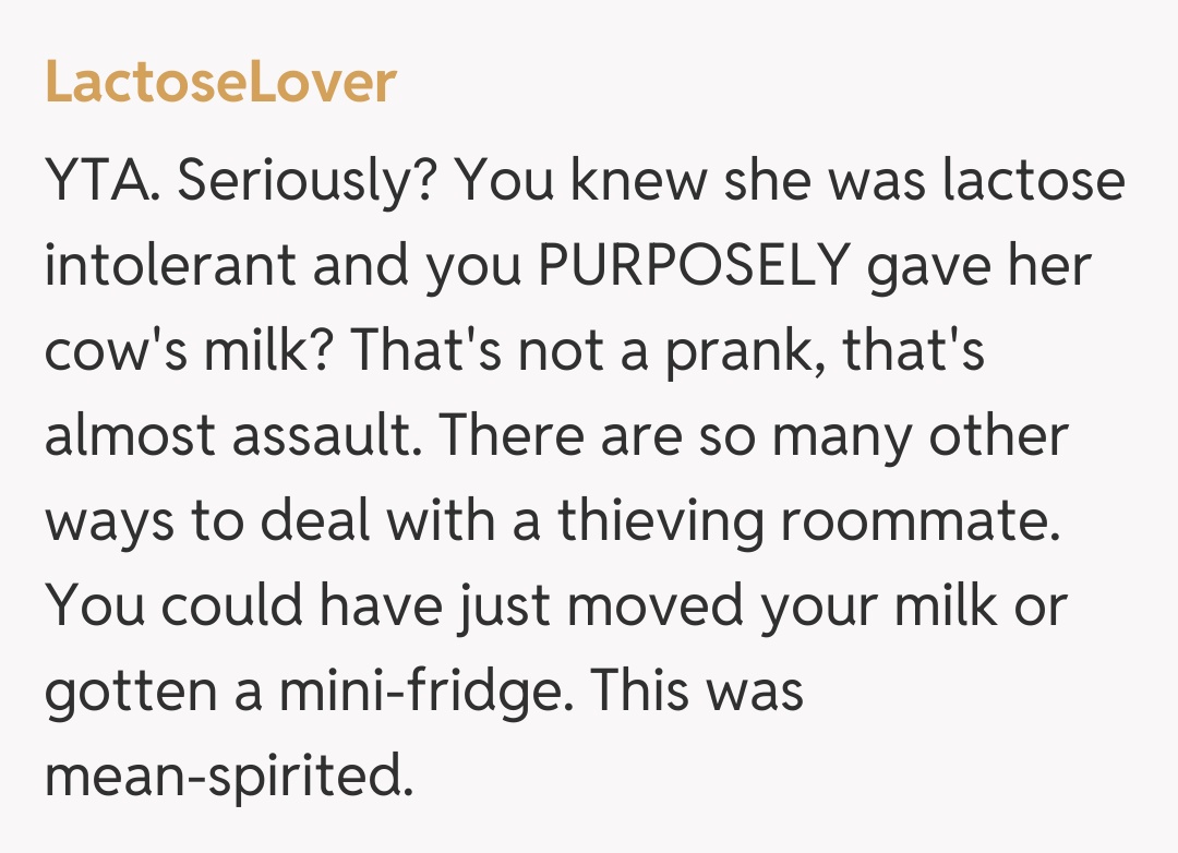 Comentariu de la LactoseLover