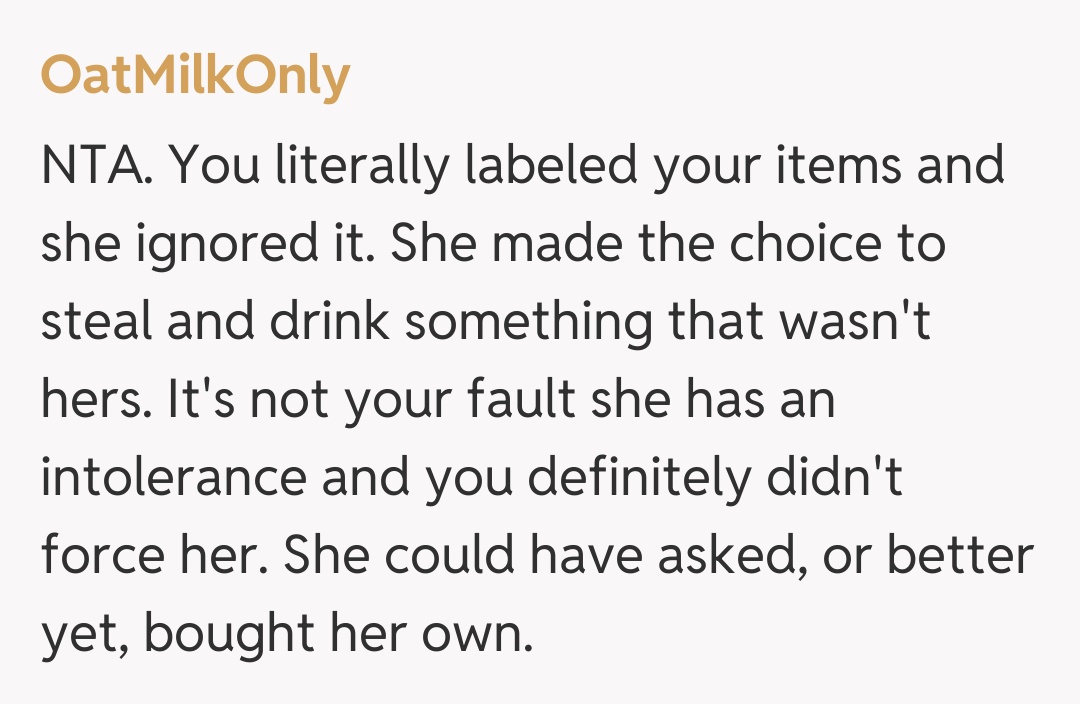 Comentariu de la OatMilkOnly