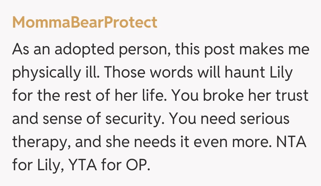 Comentariu de la MommaBearProtect