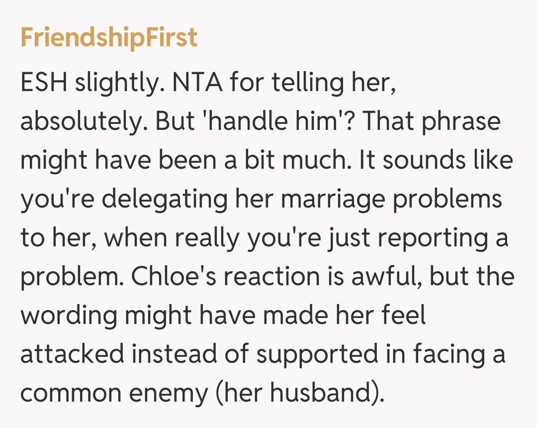 Comentariu de la FriendshipFirst