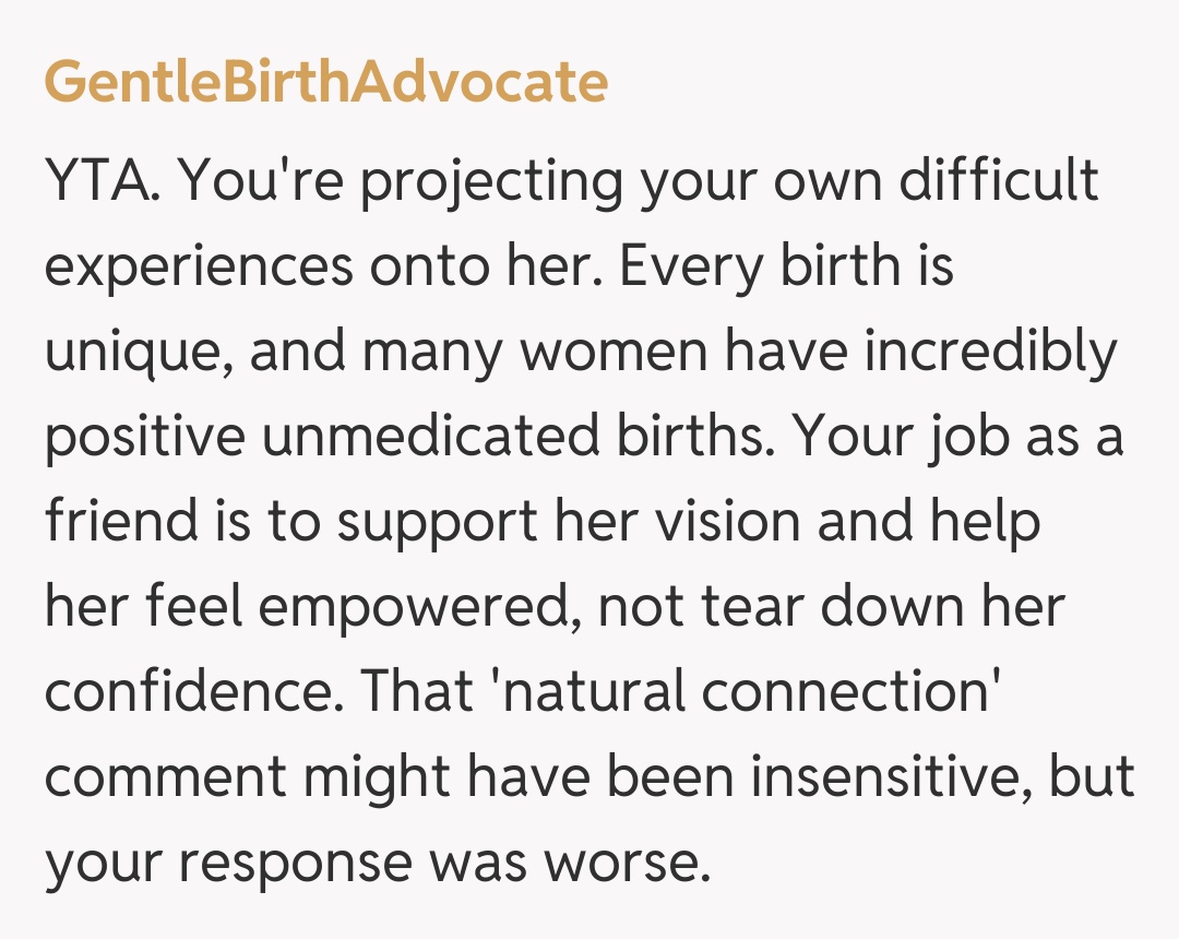 Comentariu de la GentleBirthAdvocate