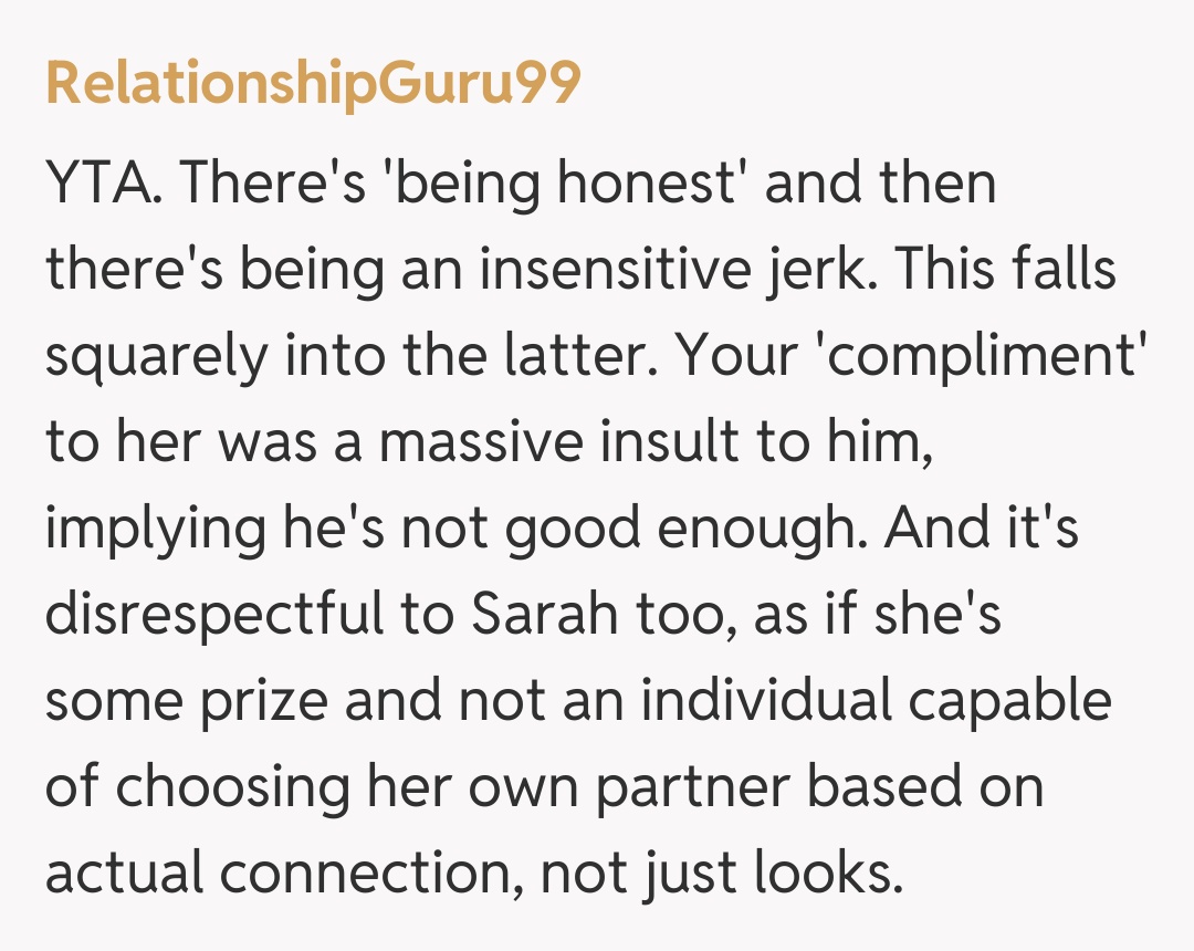 Comentariu de la RelationshipGuru99