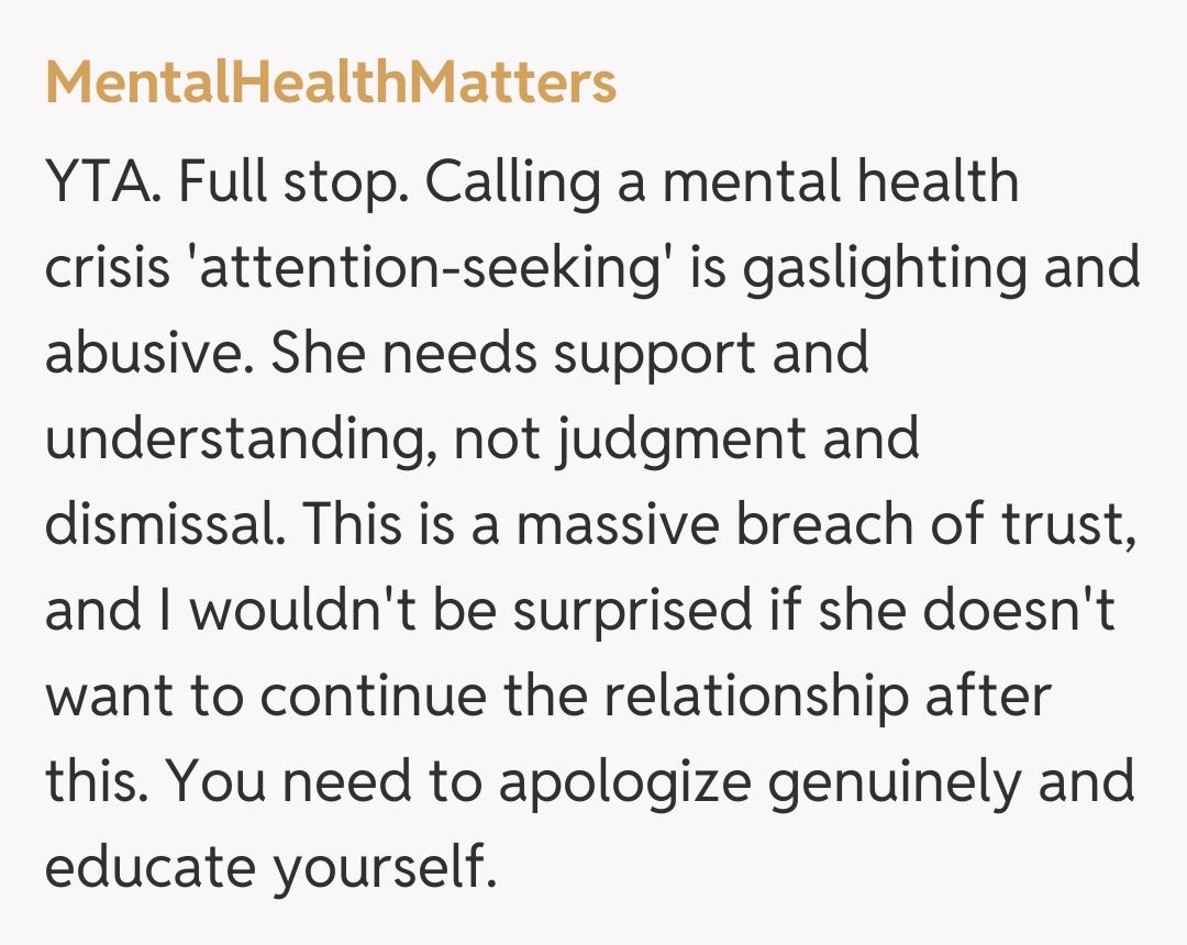 Comentariu de la MentalHealthMatters